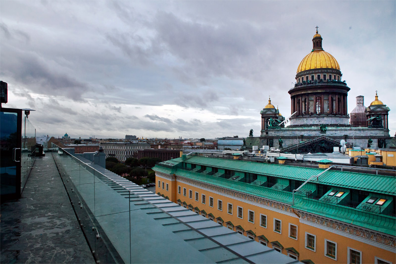 The view of Saint Isaac’s Cathedral from W Hotel